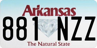 AR license plate 881NZZ