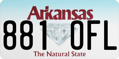 AR license plate 881OFL