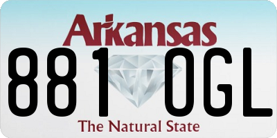 AR license plate 881OGL