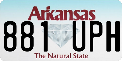 AR license plate 881UPH
