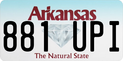 AR license plate 881UPI