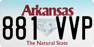 AR license plate 881VVP