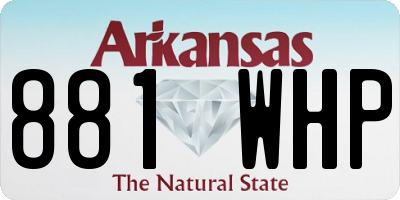 AR license plate 881WHP