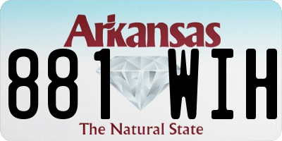 AR license plate 881WIH