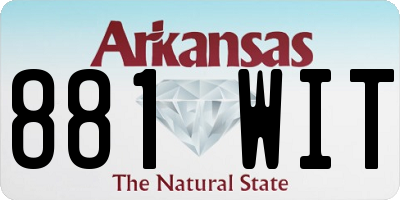 AR license plate 881WIT