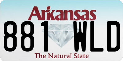 AR license plate 881WLD