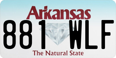 AR license plate 881WLF