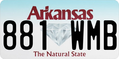 AR license plate 881WMB