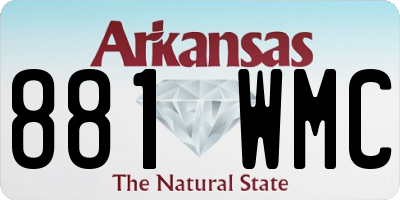 AR license plate 881WMC