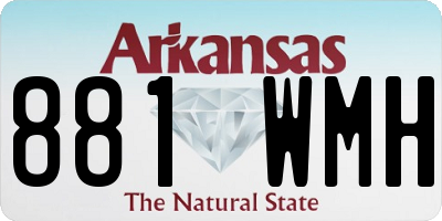 AR license plate 881WMH