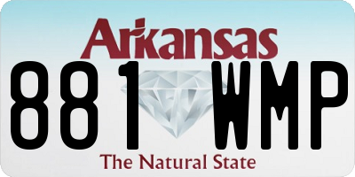 AR license plate 881WMP