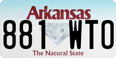 AR license plate 881WTO