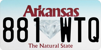 AR license plate 881WTQ