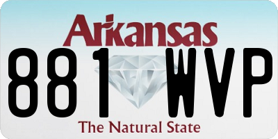 AR license plate 881WVP