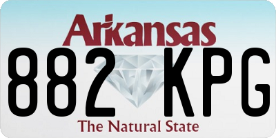 AR license plate 882KPG