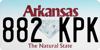 AR license plate 882KPK