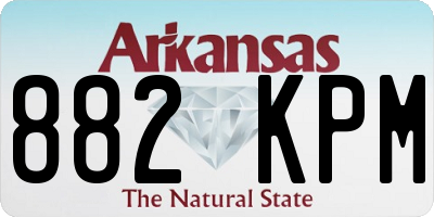 AR license plate 882KPM