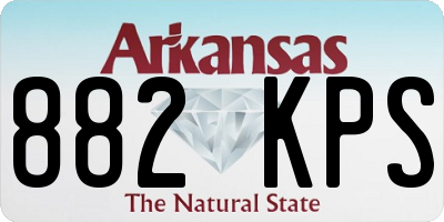 AR license plate 882KPS