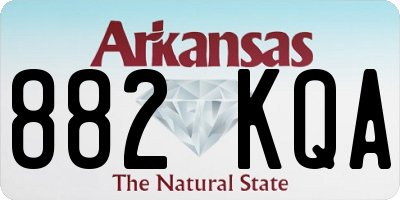 AR license plate 882KQA
