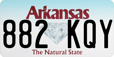 AR license plate 882KQY
