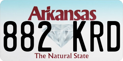 AR license plate 882KRD