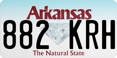 AR license plate 882KRH