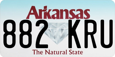 AR license plate 882KRU