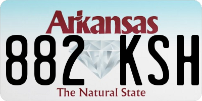 AR license plate 882KSH