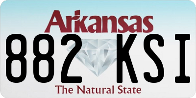 AR license plate 882KSI