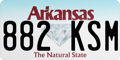 AR license plate 882KSM