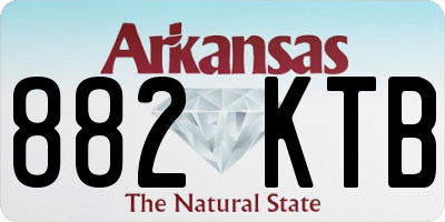 AR license plate 882KTB