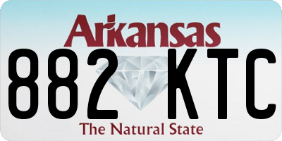 AR license plate 882KTC