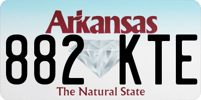 AR license plate 882KTE