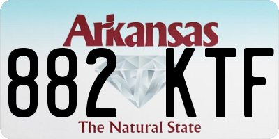 AR license plate 882KTF