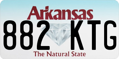 AR license plate 882KTG