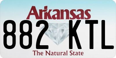 AR license plate 882KTL