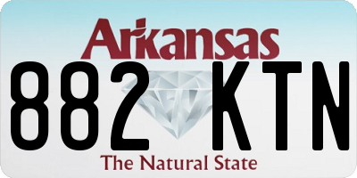 AR license plate 882KTN