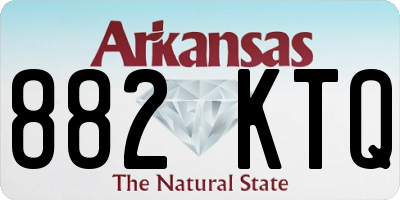 AR license plate 882KTQ