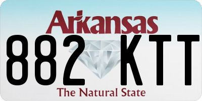 AR license plate 882KTT