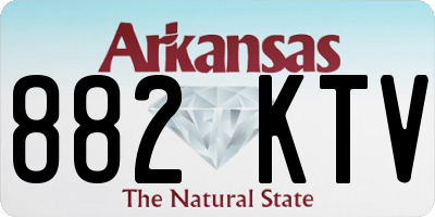AR license plate 882KTV