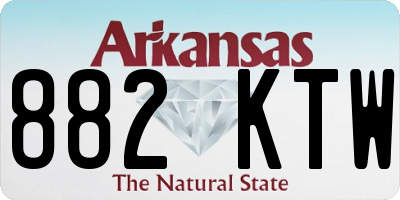 AR license plate 882KTW