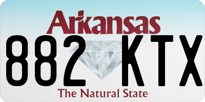 AR license plate 882KTX