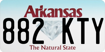 AR license plate 882KTY