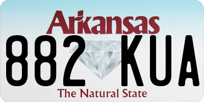 AR license plate 882KUA