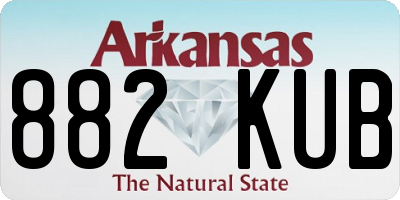 AR license plate 882KUB
