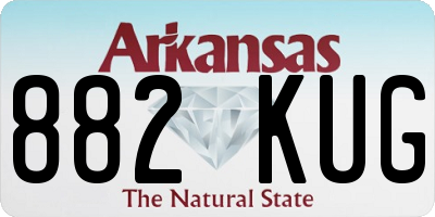 AR license plate 882KUG