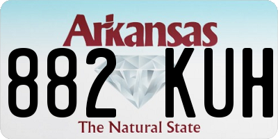 AR license plate 882KUH