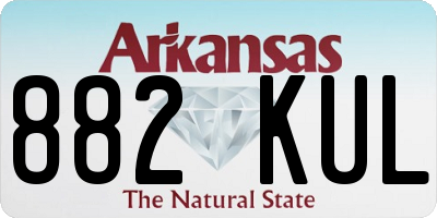 AR license plate 882KUL