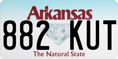 AR license plate 882KUT