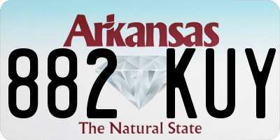 AR license plate 882KUY